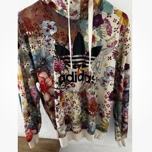 Adidas Women's Multicolor Floral Hoodie